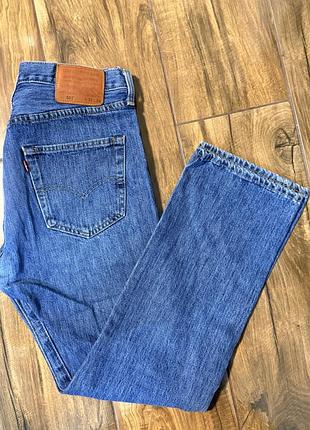 Оригінальні чоловічі джинси levi’s lot 501 32/30 w32 l30 з латкою з дефектом