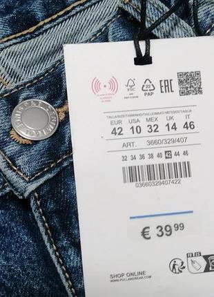 Джинсы pull&bear хл евро 42 стразы. 4