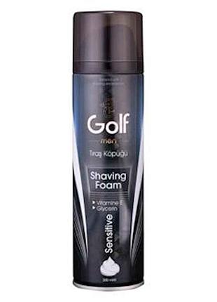 Піна для гоління 200мл sensitive для чоловіків тм golf