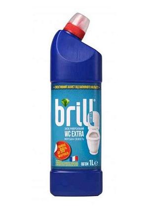 Гель для миття унітазу 1л wc extra морська свіжість тм brill