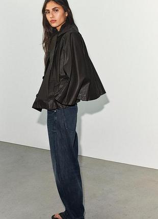 Жіноча вітрівка zara чорна 4