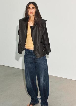 Жіноча вітрівка zara чорна 9