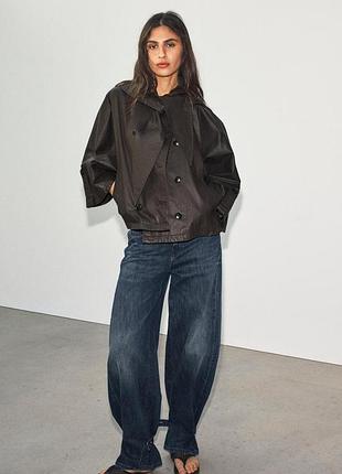 Жіноча вітрівка zara чорна 2