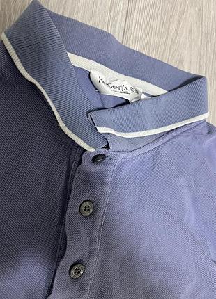 Поло yves saint laurent синє 2