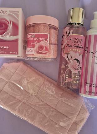 Жіночий подарунковий набір victoria's secret для догляду за тілом з 4 позицій