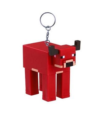 Фигурка-брелок майнкрафт серия 2 (mc8212), красная грибная корова (mooshroom)