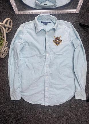 Чоловіча сорочка ralph lauren блакитна
