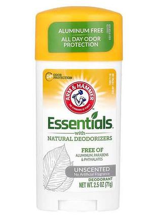 Arm & hammer essentials deodorant unscented 71 г