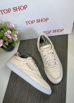 Оригинальные кожаные кроссовки reebok
