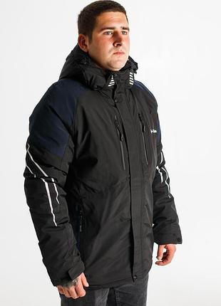 Куртка термо зимняя alder мужская m-xxxl , черный,l