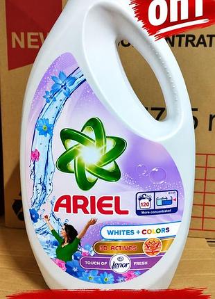Пральний порошок ariel whites + colors touch of lenor fresh