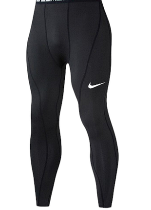 Мужские термоштаны nike pro combat dri-fit core (s-3xl!!) на флисе!