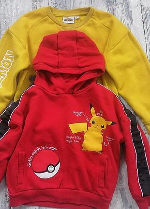 Кофти для хлопчиків pokémon, червона та жовта, розмір 104