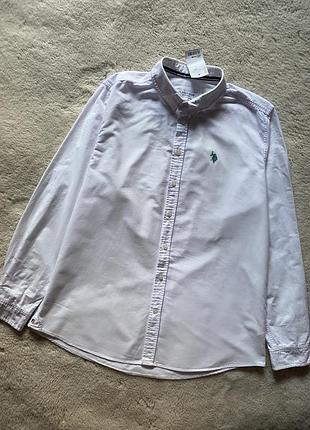 Us polo assn чоловіча сорочка, рубашка, біла брендова сорочка