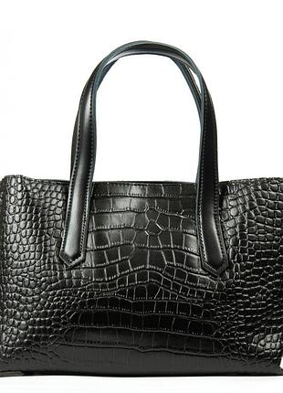 Podium сумка женская классическая кожа alex rai 8815 black croco