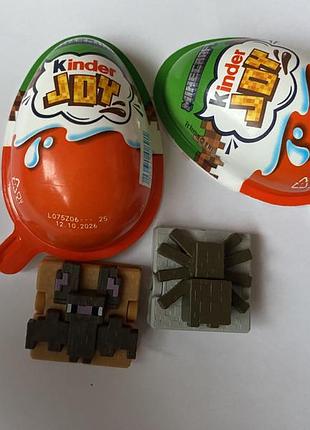 Іграшки фігурки minecraft павуки, кажани kinder joy minecraft майнкрафт