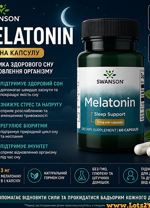 Снотворное мелатонин 3мг сша мелатонин для сна мелатонин для волос melatonin 3mg мелатонин для детей 60 капсул