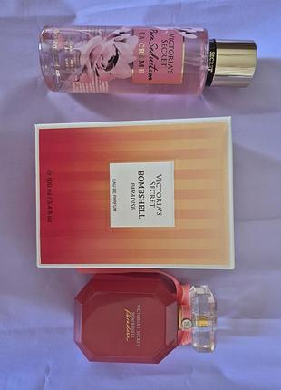 2в1 парфумований спрей victoria's secret та bombshell paradisee аромат
