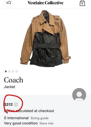Тренч женский короткий coach винтаж
