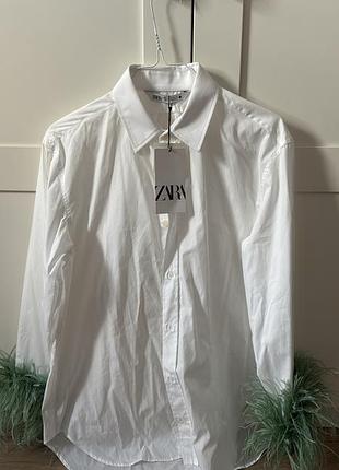 Рубашка лімітована колекція з пірʼям zara xs