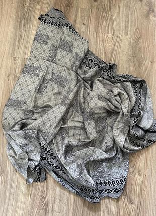 Хустка для жінок, сіра, 100% шовк, 1.60x1.10 м