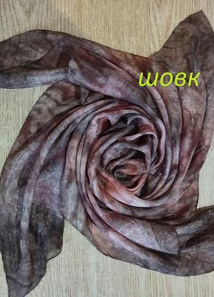 Винтажный шелковый платок meier seide 100% silk роуль германия