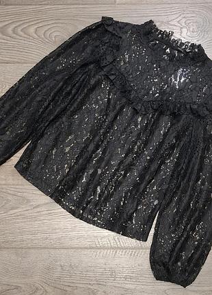 Кружевная блуза primark р. 14-16