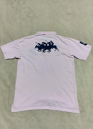 Винтажная футболка поло polo ralph lauren big pony