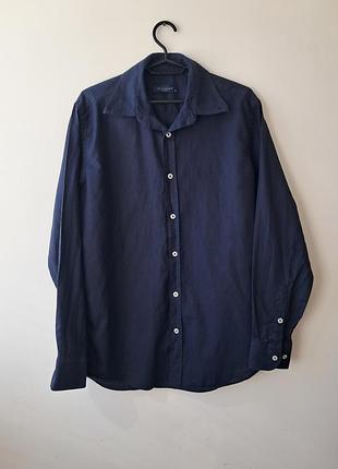 Льняная мужская рубашка guaress (slim fit, размер m)