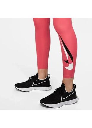 Лосіни жіночі nike з  брендовим логотипом  на штанині внизу