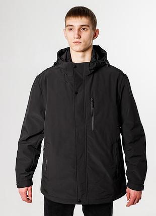 Куртка мужская panda демисезонная большие размеры 52-60 р-ра , черный, 4xl