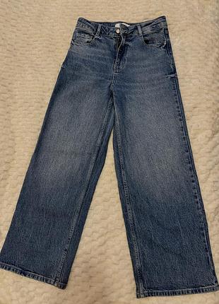 Джинси жіночі zara z.10 wide leg сині eur 34 / xs-s