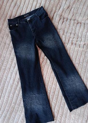 Джинсы женские клеш темно-синие suizhixing jeans
