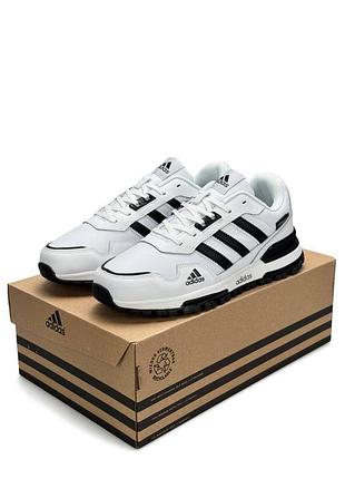 Кроссовки мужские adidas zx 750, черно-белые кожаные кроссовки адидас, демисезонные