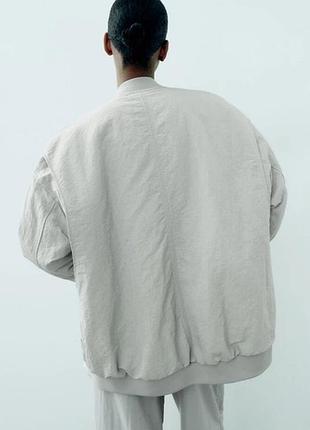 Куртка бомбер oversize zara xs-s 9