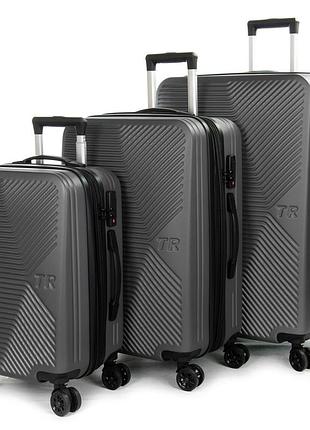 Podium дорожная чемодан 31 abs-пластик fashion 804 dark-grey