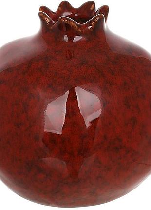 Ваза фарфоровая "pomegranate" ø10.5х10см, бордовый гранат