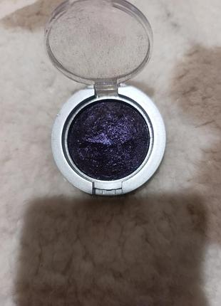 Тіні для повік запечені dark blue з мерехтінням
