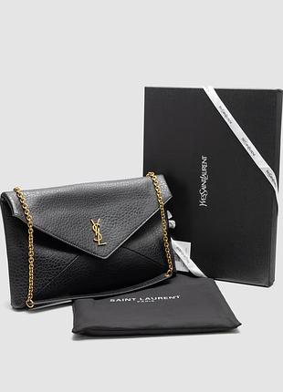 Сумка cassandre large envelope pouch in black