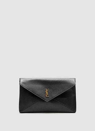 Сумка cassandre large envelope pouch in black 2