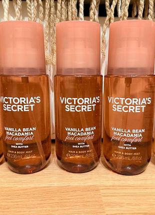 Спрей victoria's secret vanilla bean macadamia оригинал из сша!