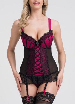 Корсет lovehoney з мереживом + трусики