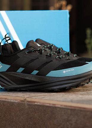 Мужские кроссовки adidas terrex freehiker 3 low gore-tex черные для бега outdoor крепкие термо осенние текстиль ripstop адидас террекс