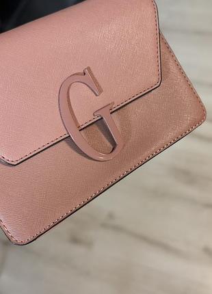 Сумка жіноча guess рожева 3