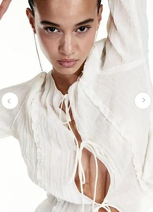 Блуза h&m напівпрозора 3