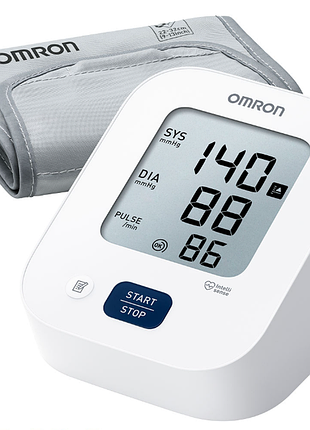 Omron m2 essential — автоматичний тонометр на плече з технологією intellisense, пам’ять 30 вимірювань, манжета 22–32 см