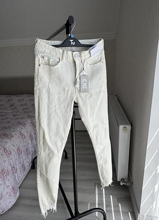 Джинси жіночі ankle grazer молочні, розмір uk 10 / eur 38 / usa 6 / it 42