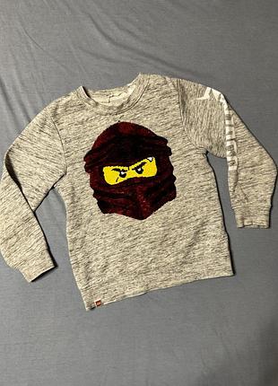 Кофта для хлопчика lego ninjago сіра