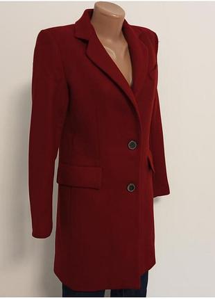 Пальто zara 75% шерсть лана