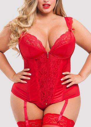 Корсет lovehoney з мереживом + трусики